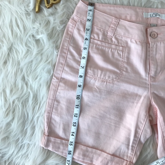 Ann Taylor LOFT Pink Linen Shorts SZ 4 - Picture 6 of 7